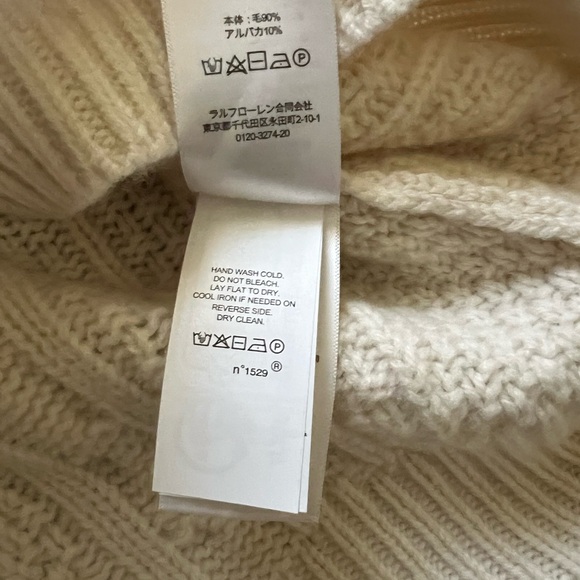 Polo Ralph Lauren Ivory Cable Knit Sweater - Picture 5 of 7